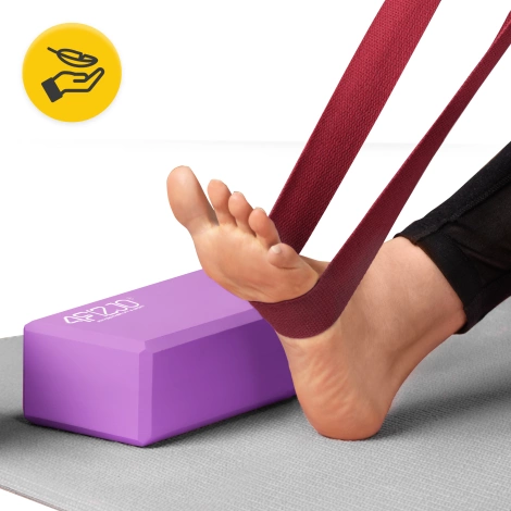 Pasek do jogi czerwony