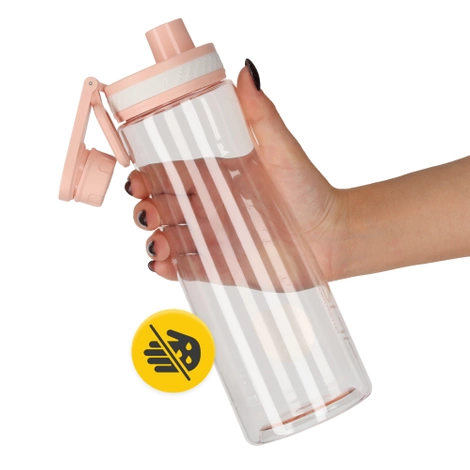 Butelka sportowa na wodę 850 ml różowa