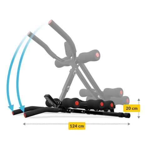 Trenażer mięśni brzucha składany