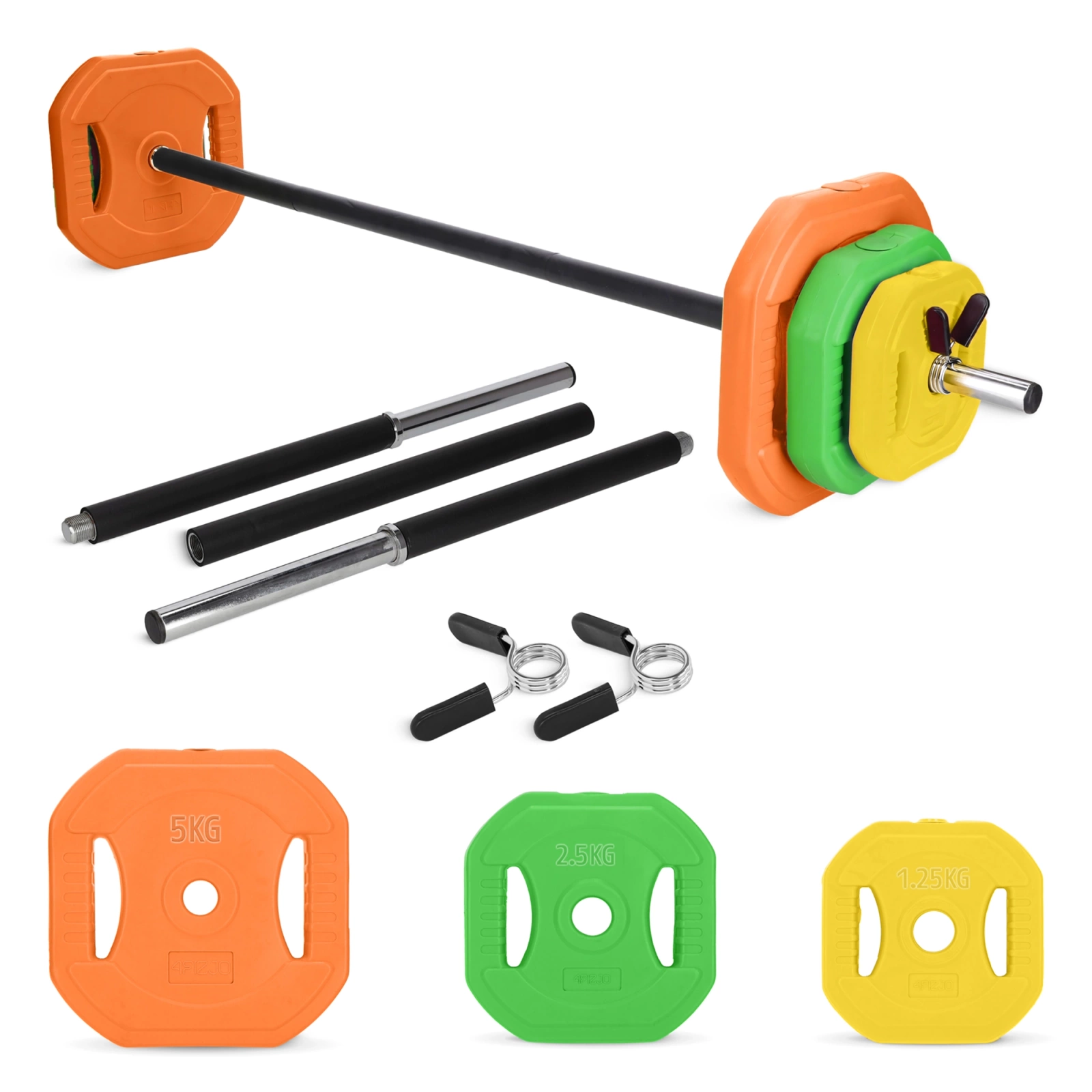 sztanga fitness bitumiczna gryf zestaw skladana