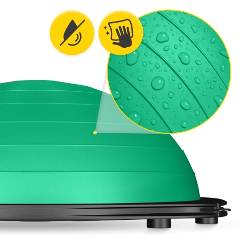 Półpiłka do balansowania równoważna z linkami zielona