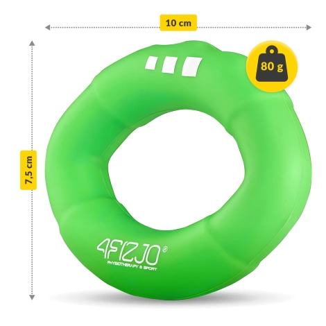 Zestaw 4 silikonowych ściskaczy do treningu dłoni