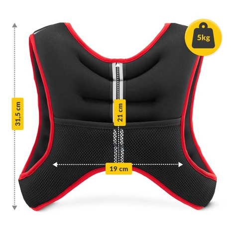 Kamizelka obciążeniowa do ćwiczeń 5 kg