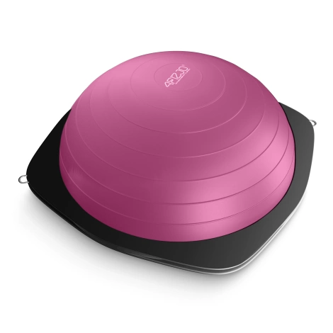 Półpiłka do balansowania równoważna z linkami różowa
