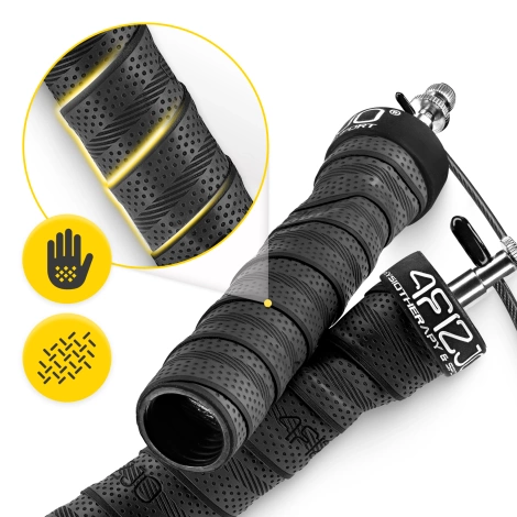 Skakanka bokserska z obciążeniem 3 m czarna