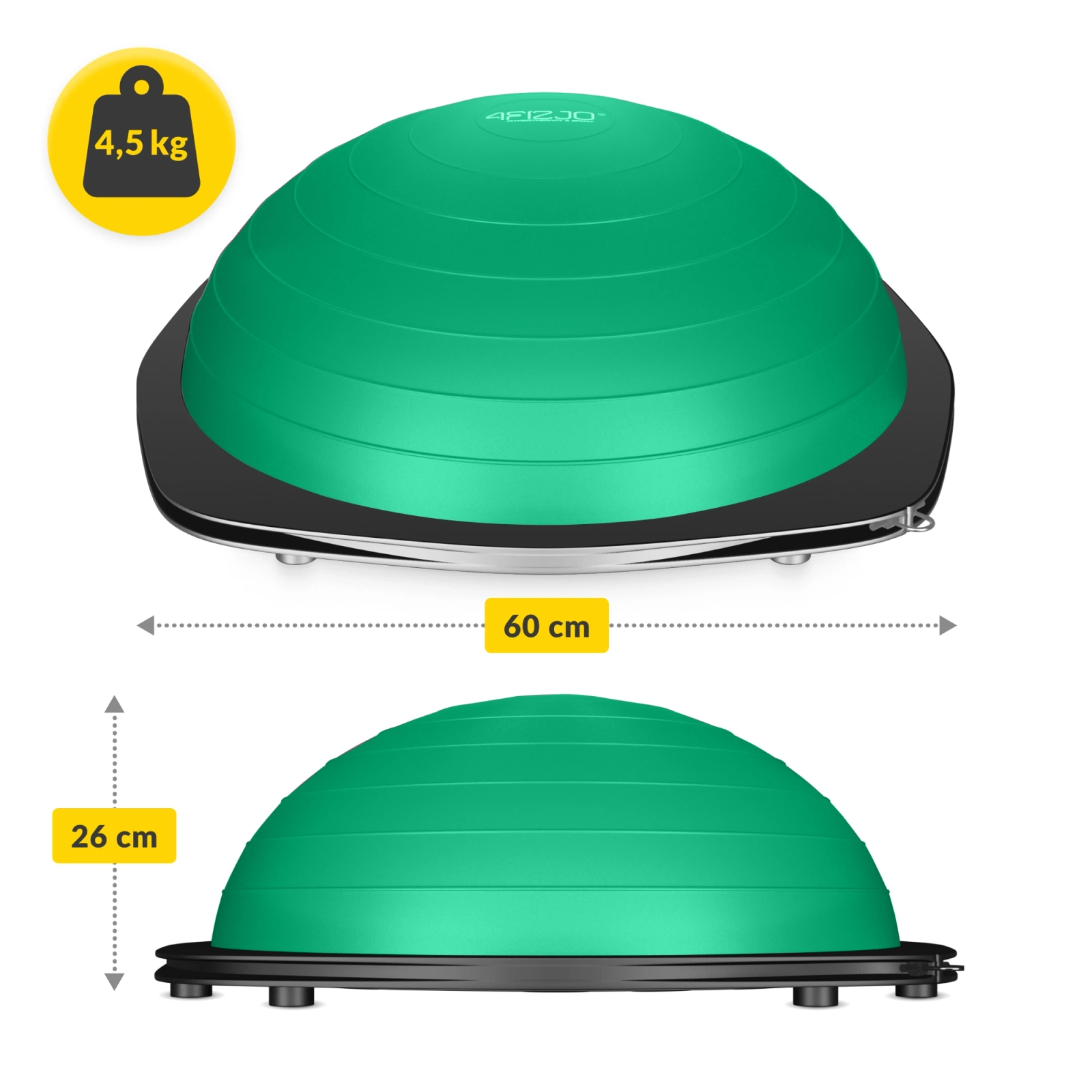 polpilka pilka rownowazna bosu do balansowania do cwiczen