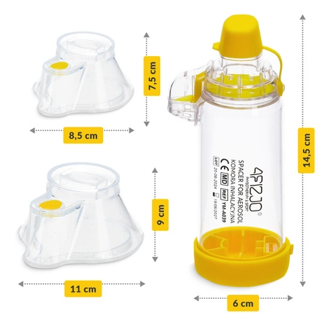 Komora do inhalowania żółta