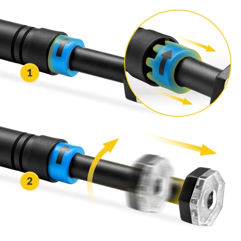 Drążek rozporowy do podciągania niebieski