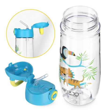 Butelka na wodę dla dzieci DŻUNGLA 550 ml