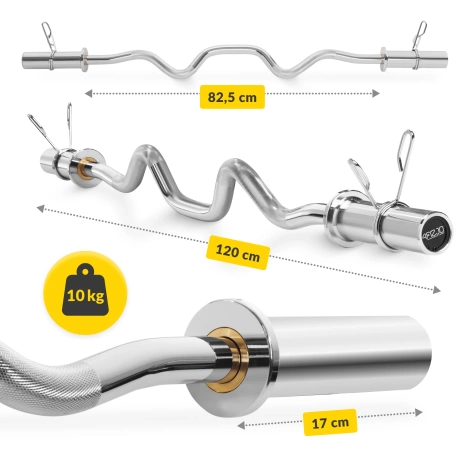 Zestaw olimpijski 2 sztangi 120 cm
