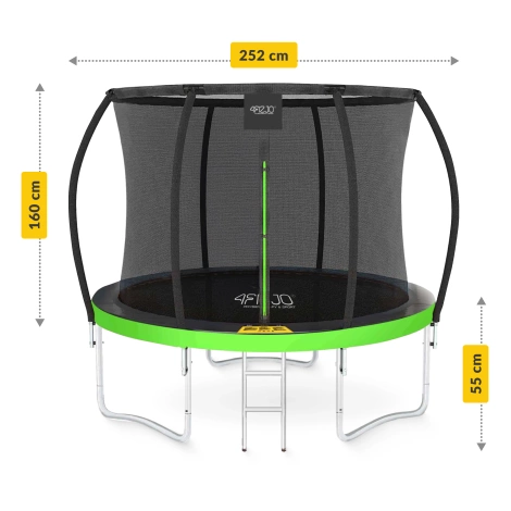 Trampolina ogrodowa dla dzieci PRO 252 cm 8FT