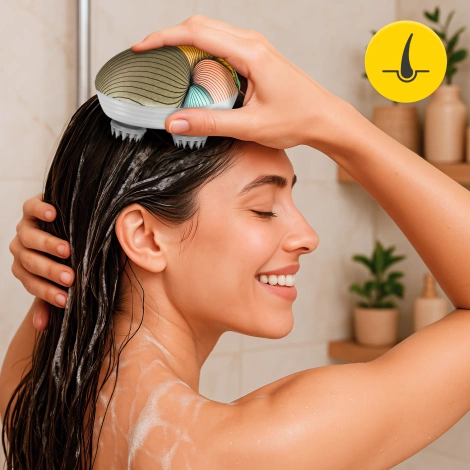 Elektryczny masażer do głowy wodoodporny wielokolorowy