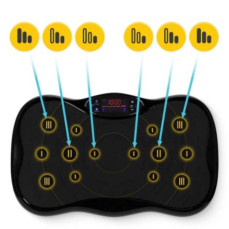 Platforma wibracyjna do ćwiczeń ULTRA+ czarna