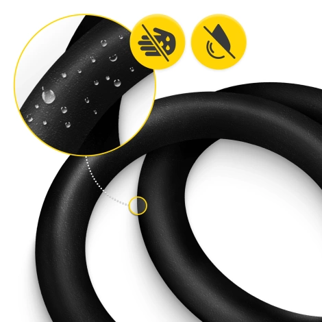 Kółka gimnastyczne do podciągania z ABS czarno-różowe