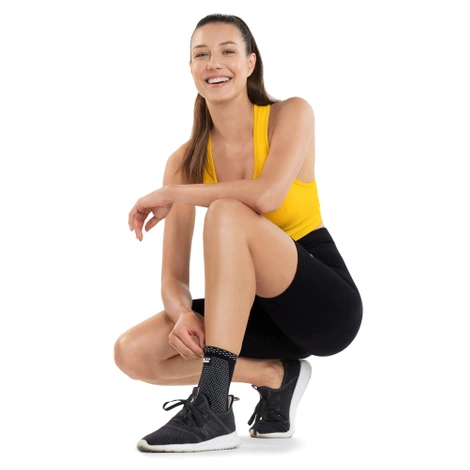 Elastyczna opaska stawu skokowego L szara