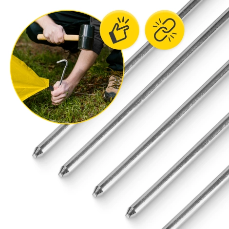 Śledzie stalowe do namiotu 10 szt.