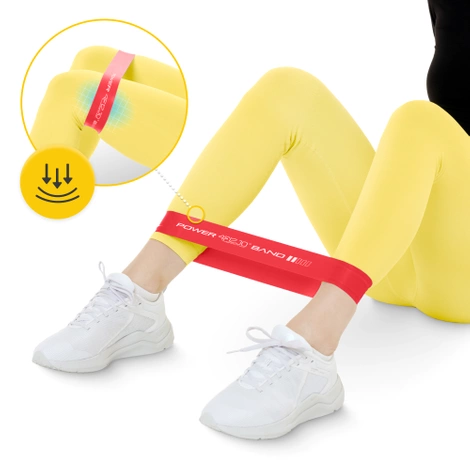 Guma oporowa do ćwiczeń MINI POWER BAND 0,4 mm