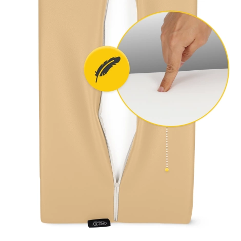 Półwałek kształtka do rehabilitacji i masażu beżowa