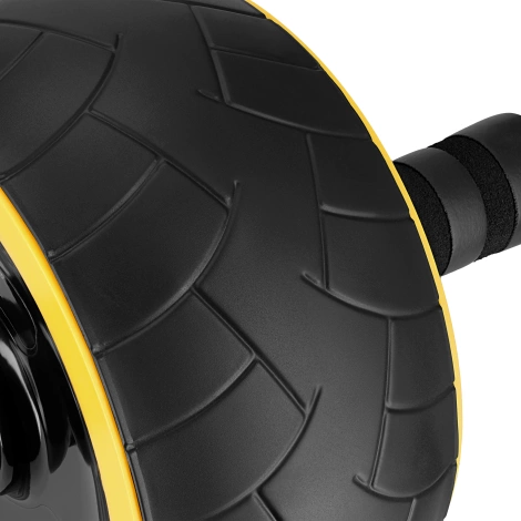 Kółko do ćwiczeń mięśni brzucha AB WHEEL XL żółte