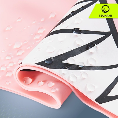 Czepek na basen dla dzieci TSUNAMI SHARK różowy