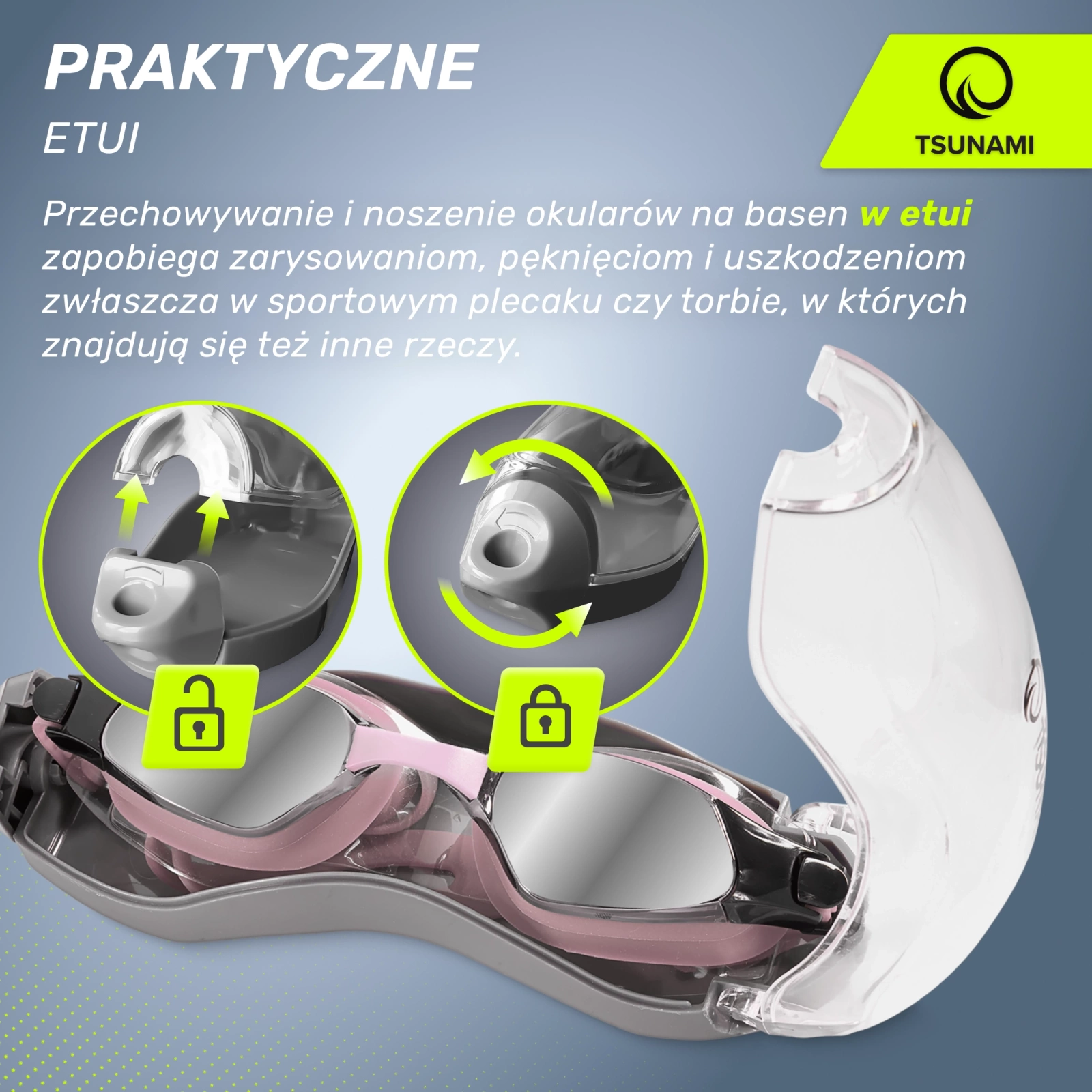 OKULARKI PŁYWACKIE DO PŁYWANIA NA BASEN SPORTOWE OKULARY 