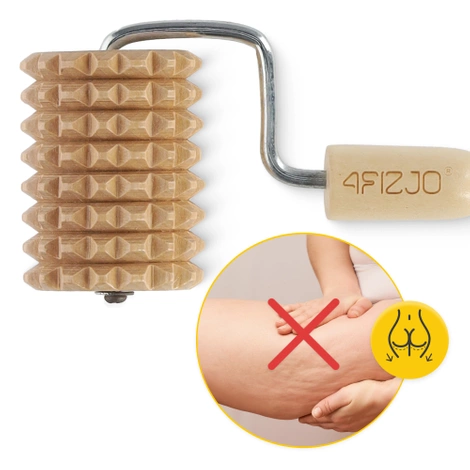 Drewniany roller do masażu ciała