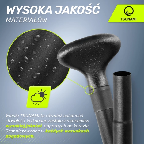 Wiosło składane regulowane 2w1 TSUNAMI