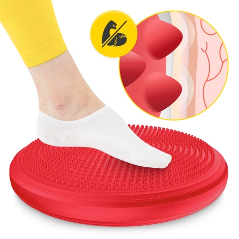 Poduszka sensomotoryczna MED+ 33 cm czerwona