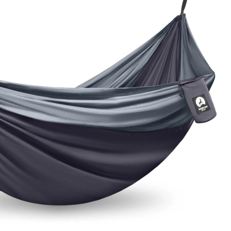 Hamak turystyczny dwuosobowy Mountain Goat szaro-grafitowy