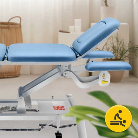 Stół do masażu i rehabilitacji elektryczny ERGO niebieski