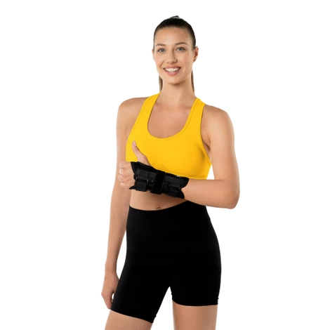 Orteza na lewy nadgarstek ze sztywną szyną