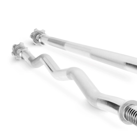 Zestaw 2 gryfów 120 cm - prosty i lekko łamany