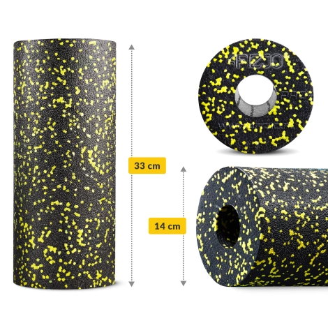 Wałek do masażu piankowy EPP 33 cm żółty