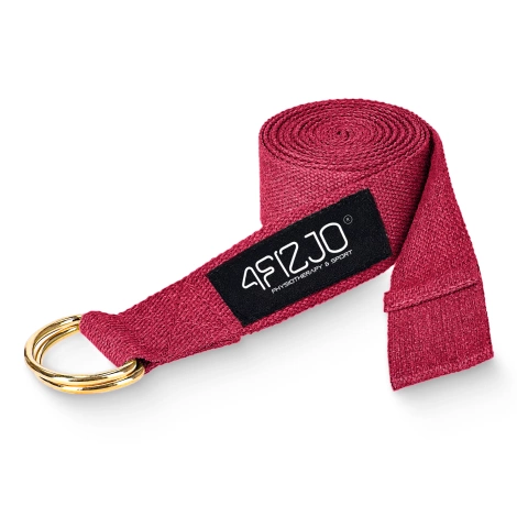 Pasek do jogi czerwony