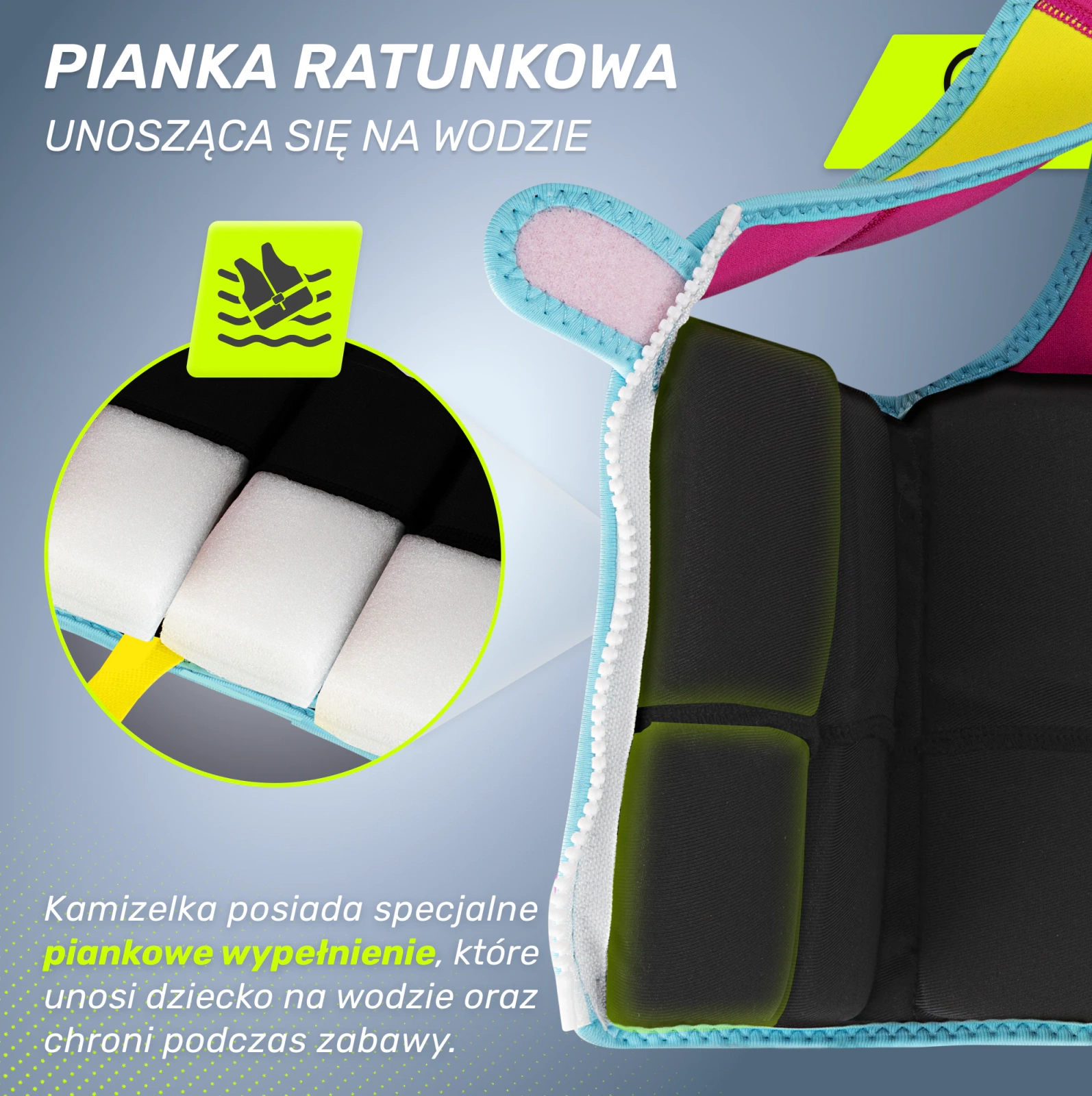 kamizelka do plywania dla dziecka wypornosciowa