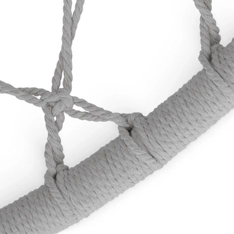 Huśtawka ogrodowa z poduszką BOHO szara