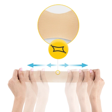 Bandaż kohezyjny samoprzylepny 4,5 m × 5 cm beżowy