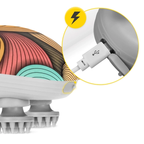Elektryczny masażer do głowy wodoodporny wielokolorowy