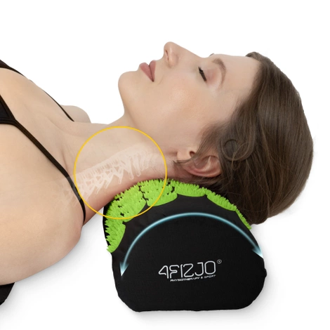 Mata do akupresury z poduszką klasyczna zielona