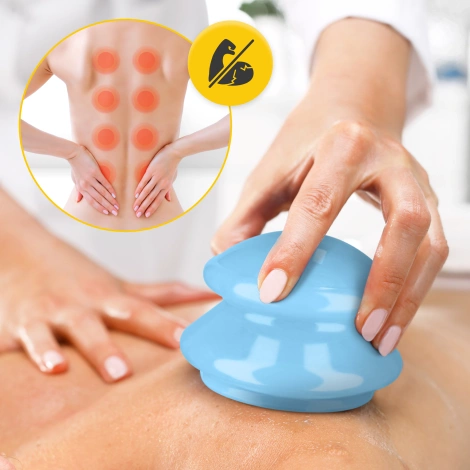 Silikonowe bańki chińskie 4 szt. MED+ niebieskie