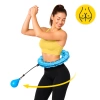 Hula Hop z obciążeniem i masażem niebieskie