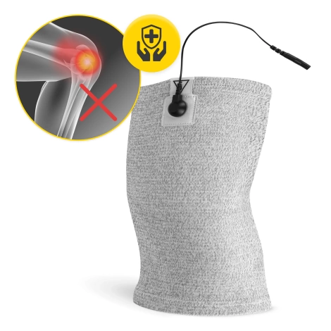 Opaska przewodząca do elektrostymulacji kolana