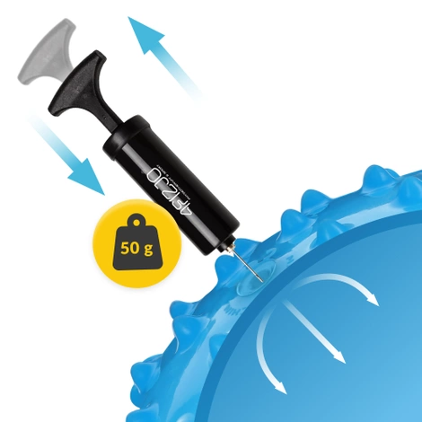 Piłka rehabilitacyjna z kolcami 20 cm niebieska