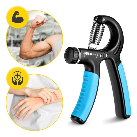 Ściskacz do rąk regulowany niebieski
