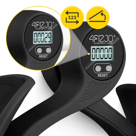 Motylek do ćwiczeń ud i mięśni dna miednicy z licznikiem czarny