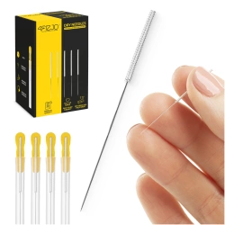 Igły do akupunktury z prowadnicą 100 szt. 0,3 x 75 mm