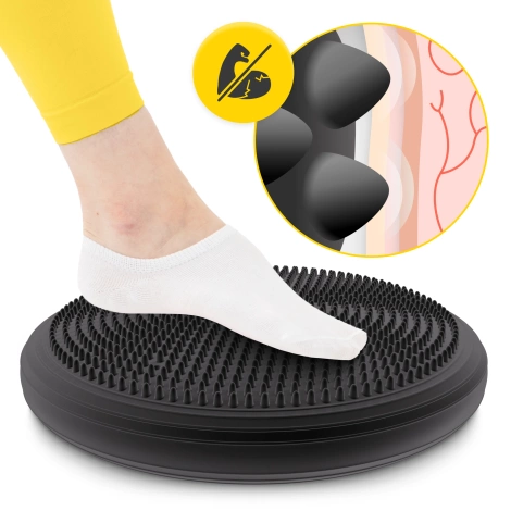 Poduszka sensomotoryczna MED+ 33 cm czarna