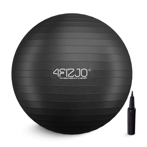 Piłka gimnastyczna dmuchana 85 cm czarna