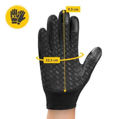 Rękawiczki do biegania termoaktywne XL