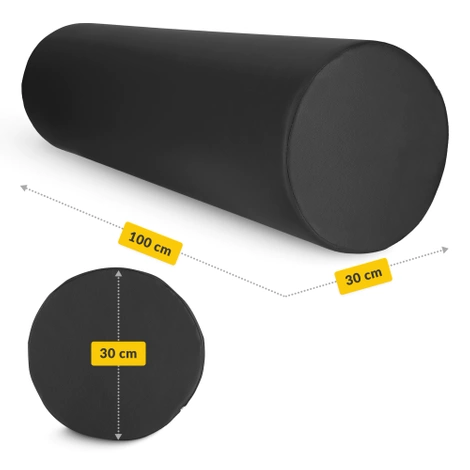 Wałek rehabilitacyjny kształtka do masażu 100 x 30 cm czarna